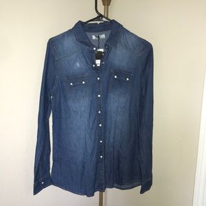 New Denim Button Up
